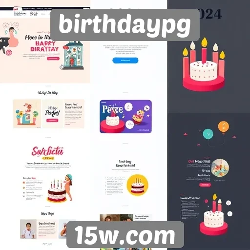 Evolução do design do birthdaypg ao longo do tempo